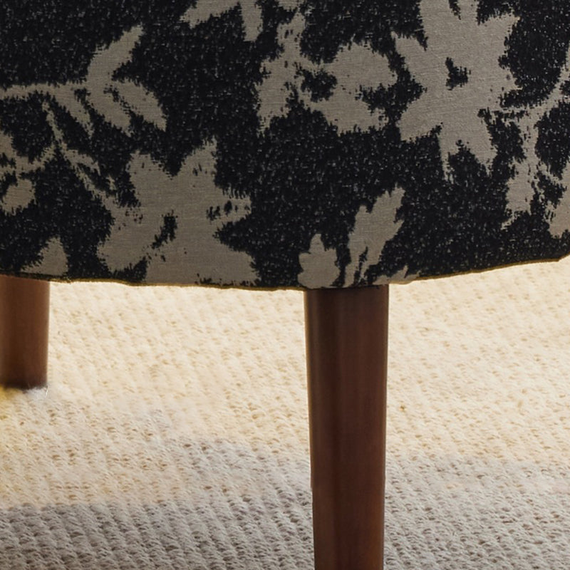 Traditional Vintage Cotton Linen Faux Leather Wood Square Sofa Armchair For Living Room And Bedroom