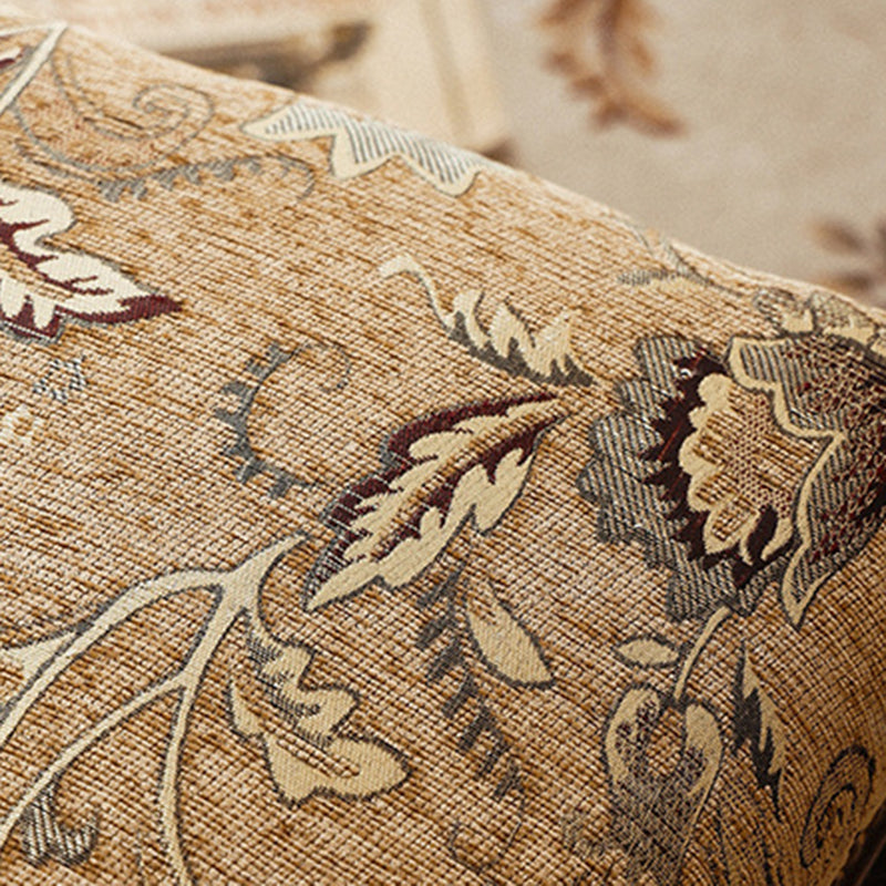 Traditional French Wood & Fabric Square Dining Chair For Living Room & Dining Room