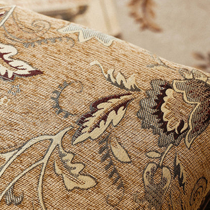 Traditional French Wood & Fabric Square Dining Chair For Living Room & Dining Room