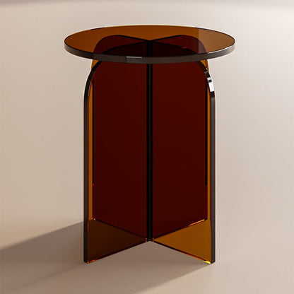 Contemporary Nordic Acrylic Round Vanity Stool For Bedroom And Living Room