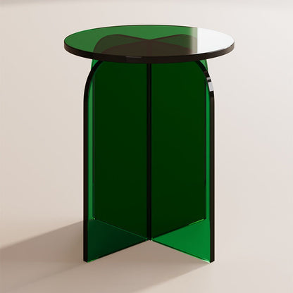 Contemporary Nordic Acrylic Round Vanity Stool For Bedroom And Living Room