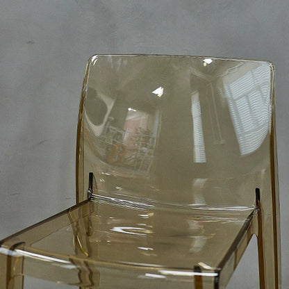 Contemporary Nordic Acrylic Square Dining Chair For Bedroom, Living Room And Dining Room