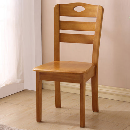 Modern Minimalist Solid Wood Square Dining Chair For Bedroom, Living Room & Dining Room