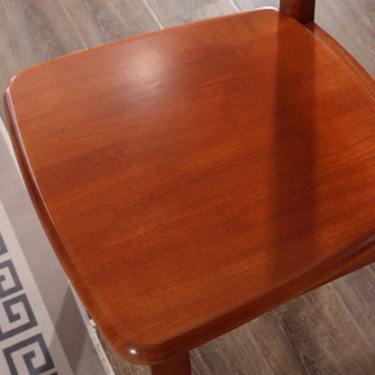 Modern Minimalist Solid Wood Square Dining Chair For Bedroom, Living Room & Dining Room