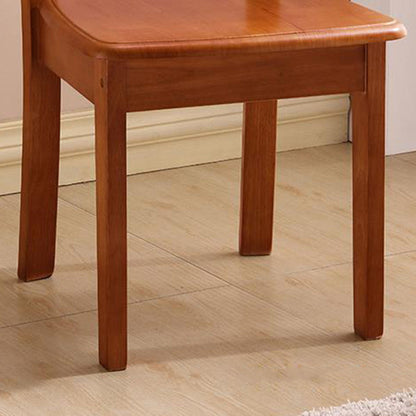Modern Minimalist Solid Wood Square Dining Chair For Bedroom, Living Room & Dining Room