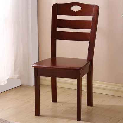 Modern Minimalist Solid Wood Square Dining Chair For Bedroom, Living Room & Dining Room