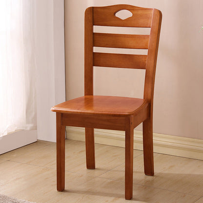 Modern Minimalist Solid Wood Square Dining Chair For Bedroom, Living Room & Dining Room