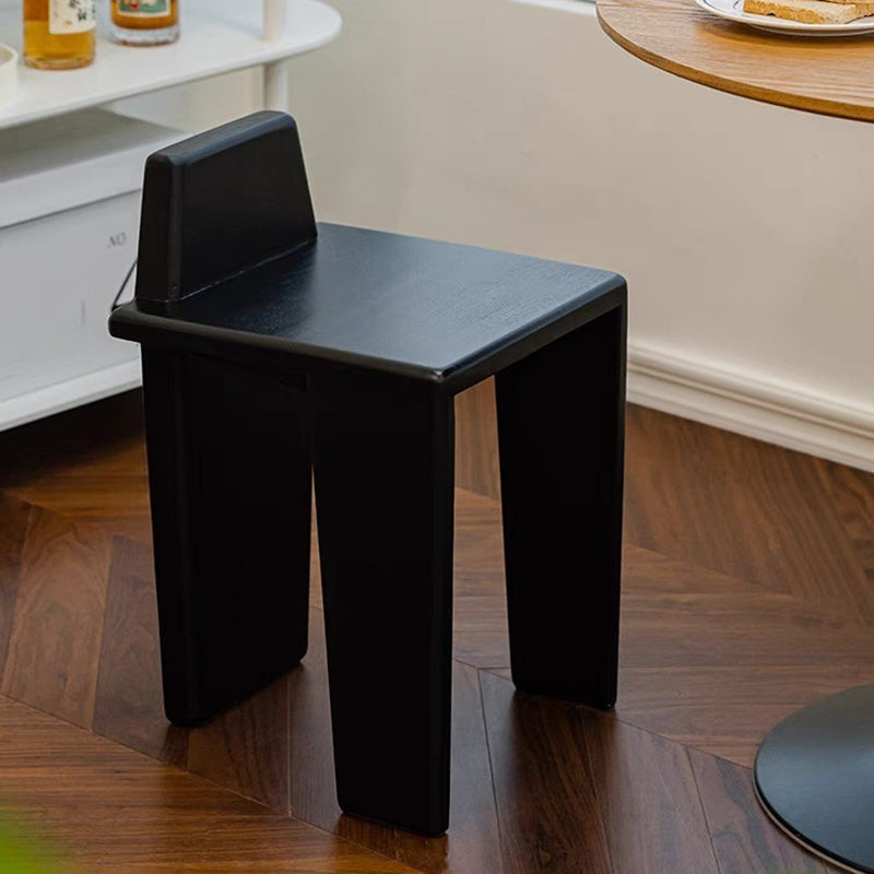 Traditional French Solid Wood Square Low Stool For Bedroom, Living Room & Dining Room