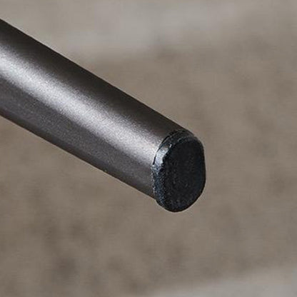 Contemporary Scandinavian Faux Leather Carbon Steel Semi-Enclosed Rounded Square Dining Chair With Backrest For Living Room & Dining Room