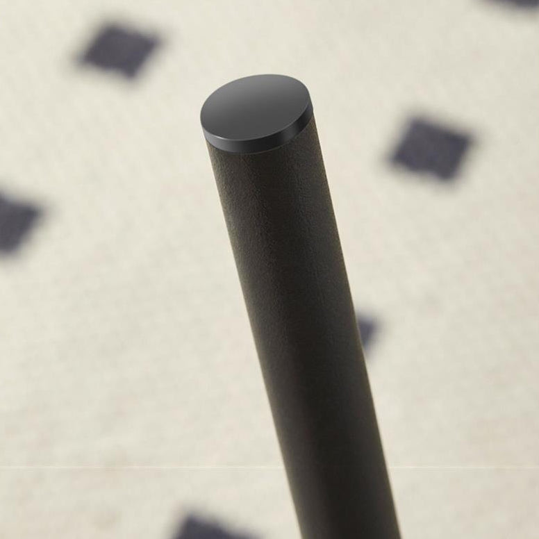 Contemporary Scandinavian Artificial Leather Carbon Steel Arched Bar Stool With Backrest For Dining Room & Living Room