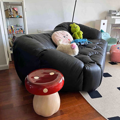 Modern Art Deco Fiberglass & Plastic Mushroom-Shaped Low Stool For Bedroom & Living Room