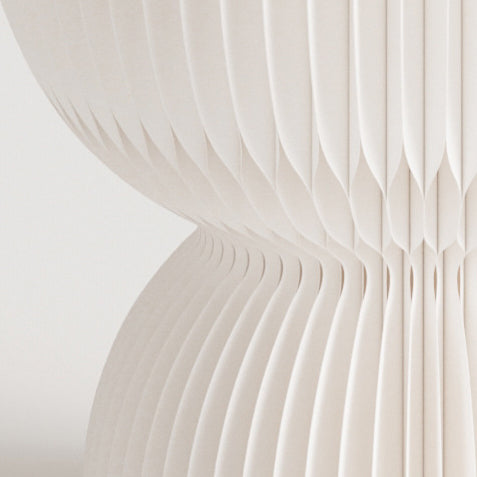 Contemporary Creative PU Leather Kraft Paper Round Cylinder Foldable Low Stool For Bedroom & Living Room