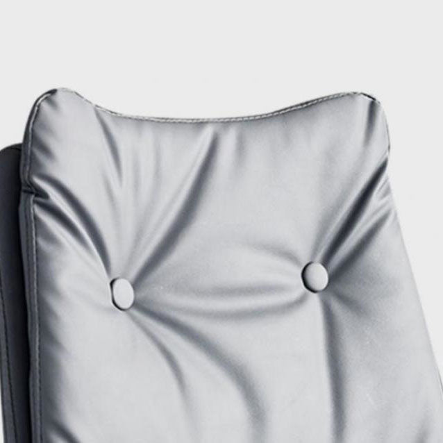 Modern Minimalist Nappa Leather Iron Curved Square Bar Stool With Backrest For Dining Room