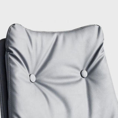 Modern Minimalist Nappa Leather Iron Curved Square Bar Stool With Backrest For Dining Room