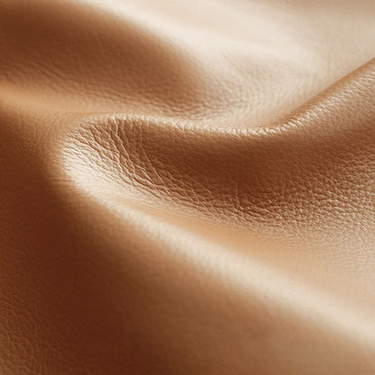 Contemporary Scandinavian Nappa Leather Carbon Steel Curved Square Dining Chair With Backrest For Dining Room