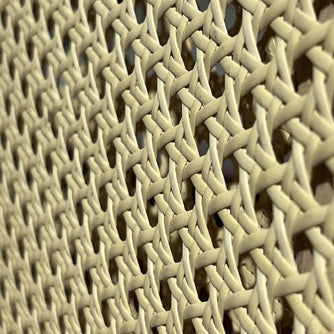 Traditional Vintage Rattan Solid Wood Upholstered Oval Trapezoid Dining Chair With Backrest For Dining Room