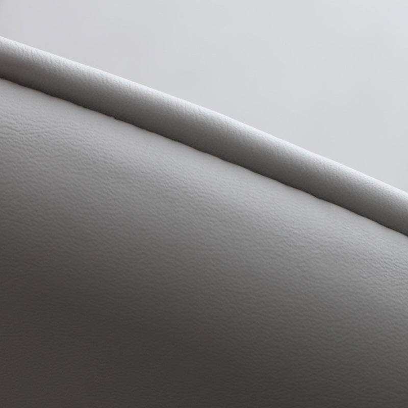 Contemporary Nordic Square Wood PU Leather Dining Chair Backrest Armless For Dining Room