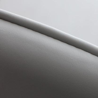 Contemporary Nordic Square Wood PU Leather Dining Chair Backrest Armless For Dining Room