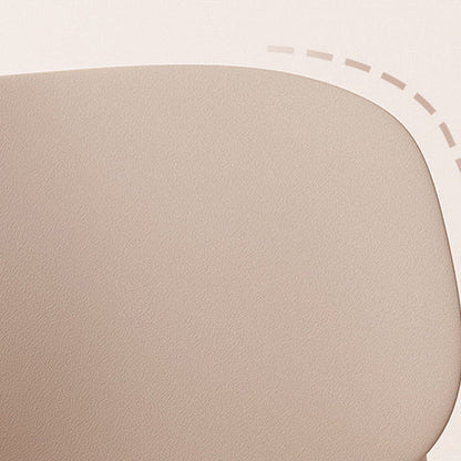 Modern Minimalist Curved Square PP Plastic Dining Chair Backrest For Dining Room