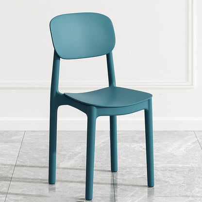 Modern Minimalist Curved Square PP Plastic Dining Chair Backrest For Dining Room