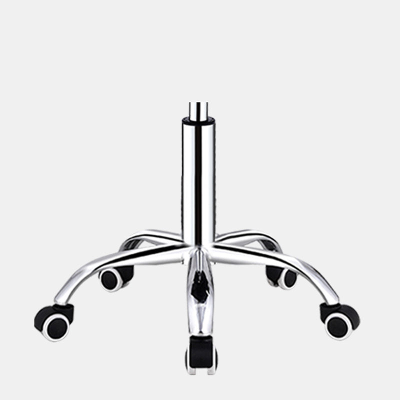 Modern Simplicity Faux Leather Metal Base Height Adjustable Swivel Bar Stool Backrest Footrest For Dining Room