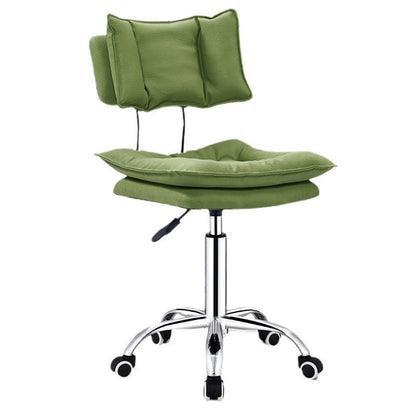 Modern Simplicity Faux Leather Metal Base Height Adjustable Swivel Bar Stool Backrest Footrest For Dining Room