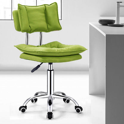 Modern Simplicity Faux Leather Metal Base Height Adjustable Swivel Bar Stool Backrest Footrest For Dining Room