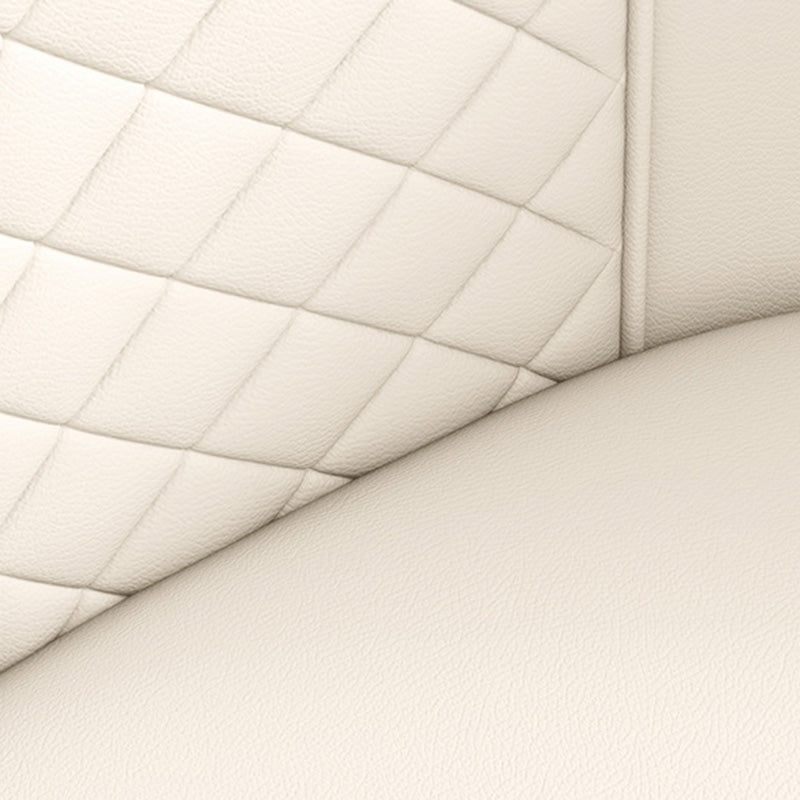 Modern Luxury Curved Nappa Leather Carbon Steel Dining Chair Backrest For Dining Room