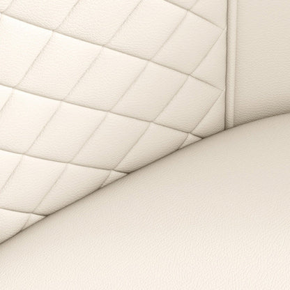 Modern Luxury Curved Nappa Leather Carbon Steel Dining Chair Backrest For Dining Room