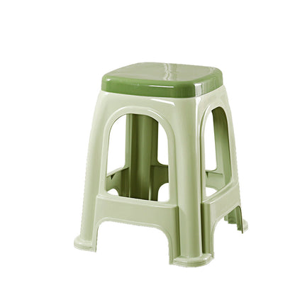 Contemporary Nordic Square Plastic Stackable Chair Footrest For Bedroom