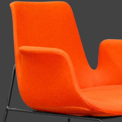 Contemporary Nordic Velvet Stainless Steel Dining Chair Backrest Armrest For Dining Room