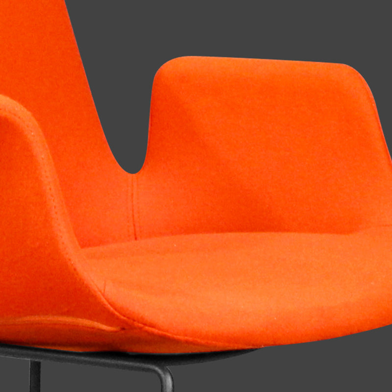 Contemporary Nordic Velvet Stainless Steel Dining Chair Backrest Armrest For Dining Room