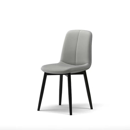 Contemporary Nordic Square Cat Paw Leather Metal Dining Chair Backrest For Dining Room