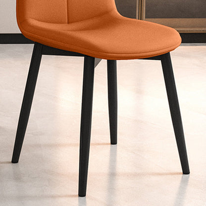 Contemporary Nordic Square Cat Paw Leather Metal Dining Chair Backrest For Dining Room