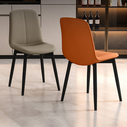 Contemporary Nordic Square Cat Paw Leather Metal Dining Chair Backrest For Dining Room