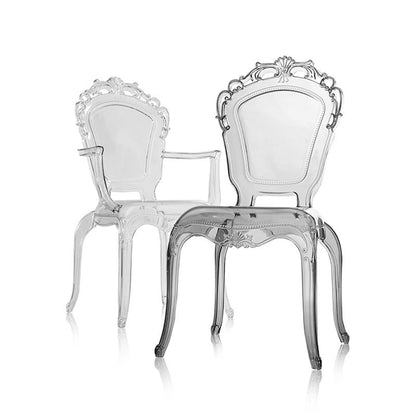 Contemporary Simplicity Square Plastic Stackable Dining Chair Backrest For Dining Room