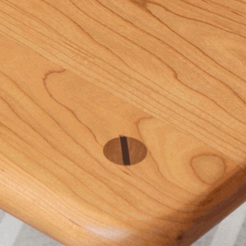 Traditional Japanese Square Solid Wood Frame Dining Chair Open Back Footrest For Dining Room