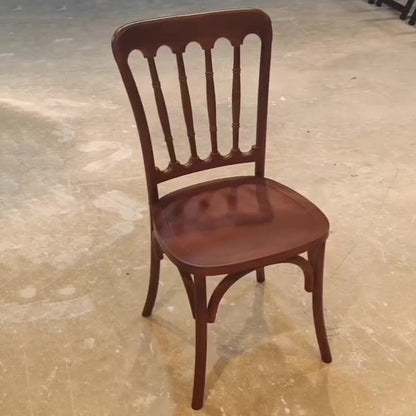 Contemporary Retro Square Rattan Weaving Seat Solid Wood Dining Chair Backrest For Dining Room