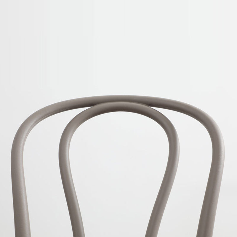 Contemporary Scandinavian Round Plastic Dining Chair Backrest For Dining Room