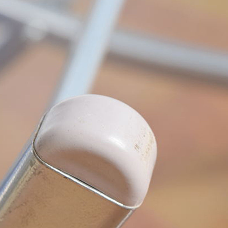 Contemporary Simplicity Square Double Layered Woven Rubber Alloy Frame Foldable Dining Chair Backrest Armrest For Dining Room