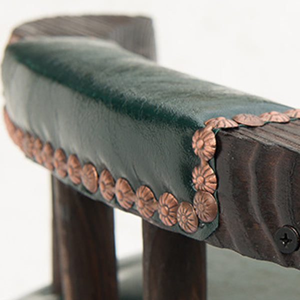 Contemporary Simplicity PU Leather Upholstered Metal Adjustable Swivel Bar Stool Low Back Footrest For Dining Room