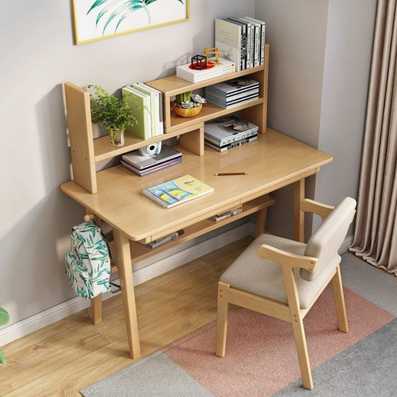 Contemporary Simplicity Square Fabric Faux Leather Upholstered Solid Wood Dining Chair Backrest For Dining Room