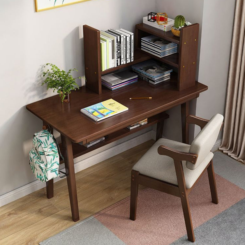 Contemporary Simplicity Square Fabric Faux Leather Upholstered Solid Wood Dining Chair Backrest For Dining Room