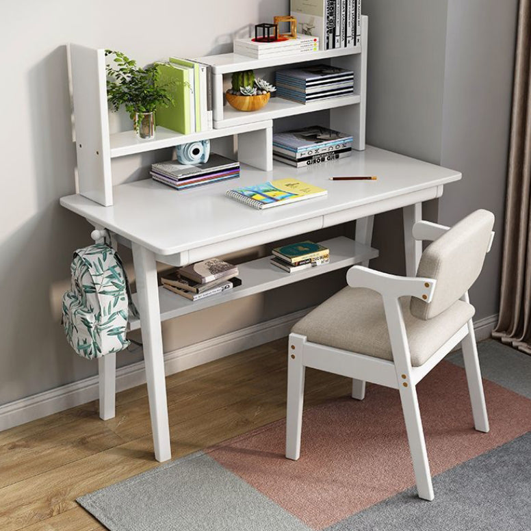 Contemporary Simplicity Square Fabric Faux Leather Upholstered Solid Wood Dining Chair Backrest For Dining Room