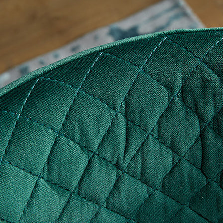 Contemporary Luxury Square Velvet Solid Wood Frame Dining Chair Wingback For Dining Room