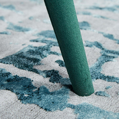 Contemporary Luxury Square Velvet Solid Wood Frame Dining Chair Wingback For Dining Room