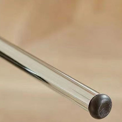 Contemporary Scandinavian Round PU Leather Iron Legs Stackable Dining Chair Backrest For Dining Room