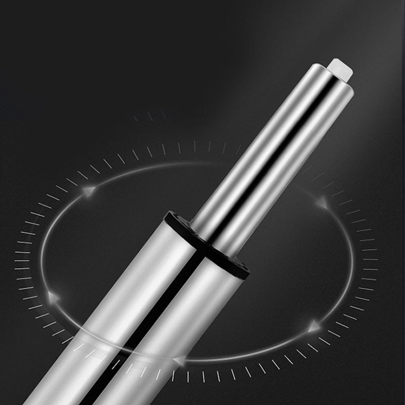 Contemporary Luxury Round PU Leather Metal Height Adjustable Swivel Bar Stool Footrest For Dining Room