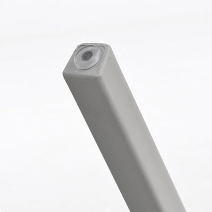 Modern Simplicity Square Plastic Stackable Dining Chair Backrest Armless For Dining Room