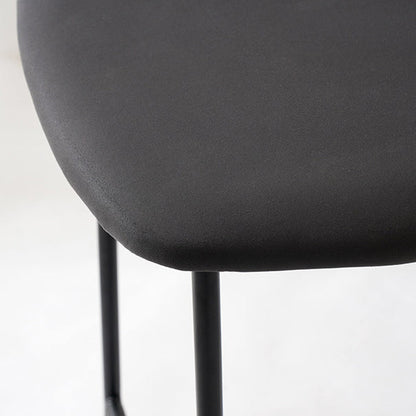 Modern Transitional Round Fabric Cushion Metal Bar Stool Flip-Up Solid Wood Backrest Footrest For Dining Room